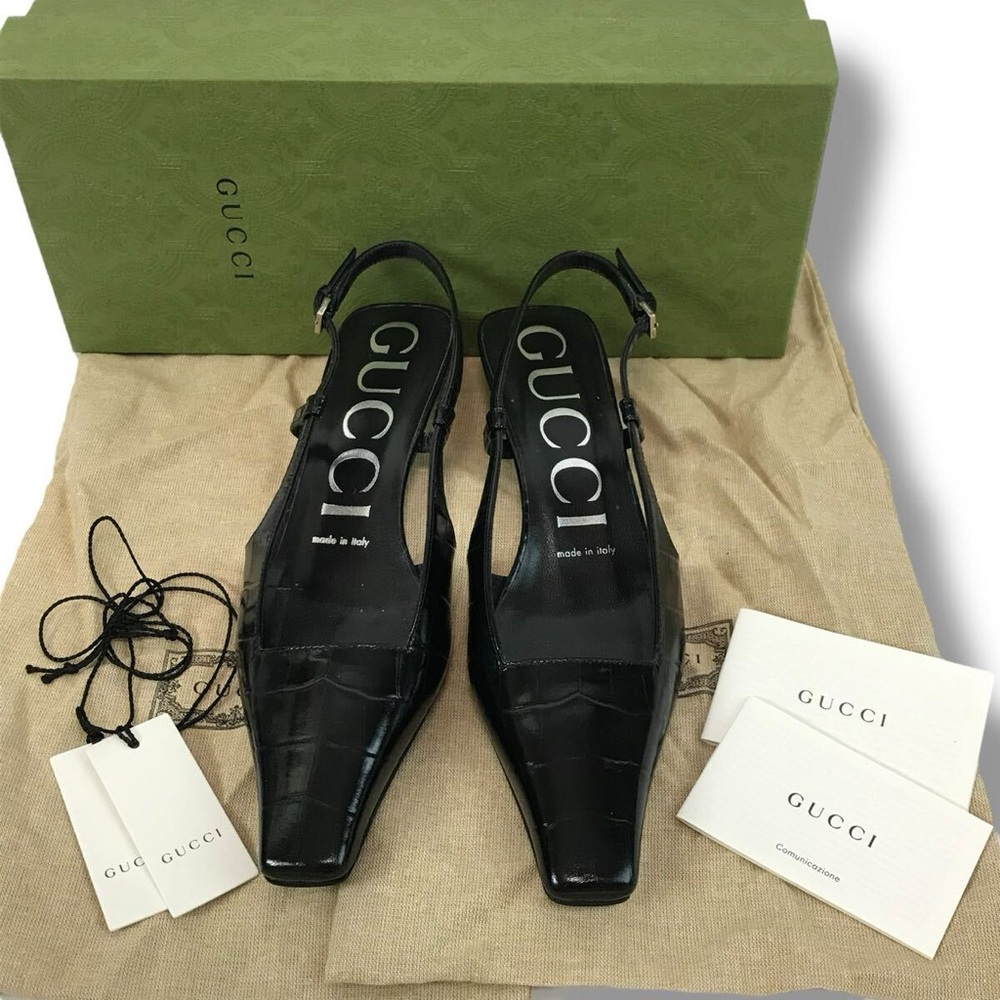 Gucci Black Women's Slingback Shoes